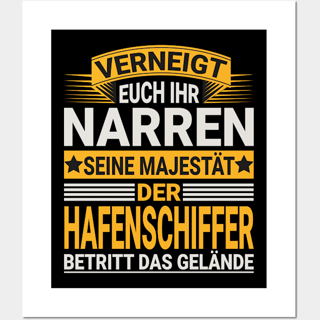 Hafenschiffer Design für einen  Schiffer Wall Art by Shirtseller0703